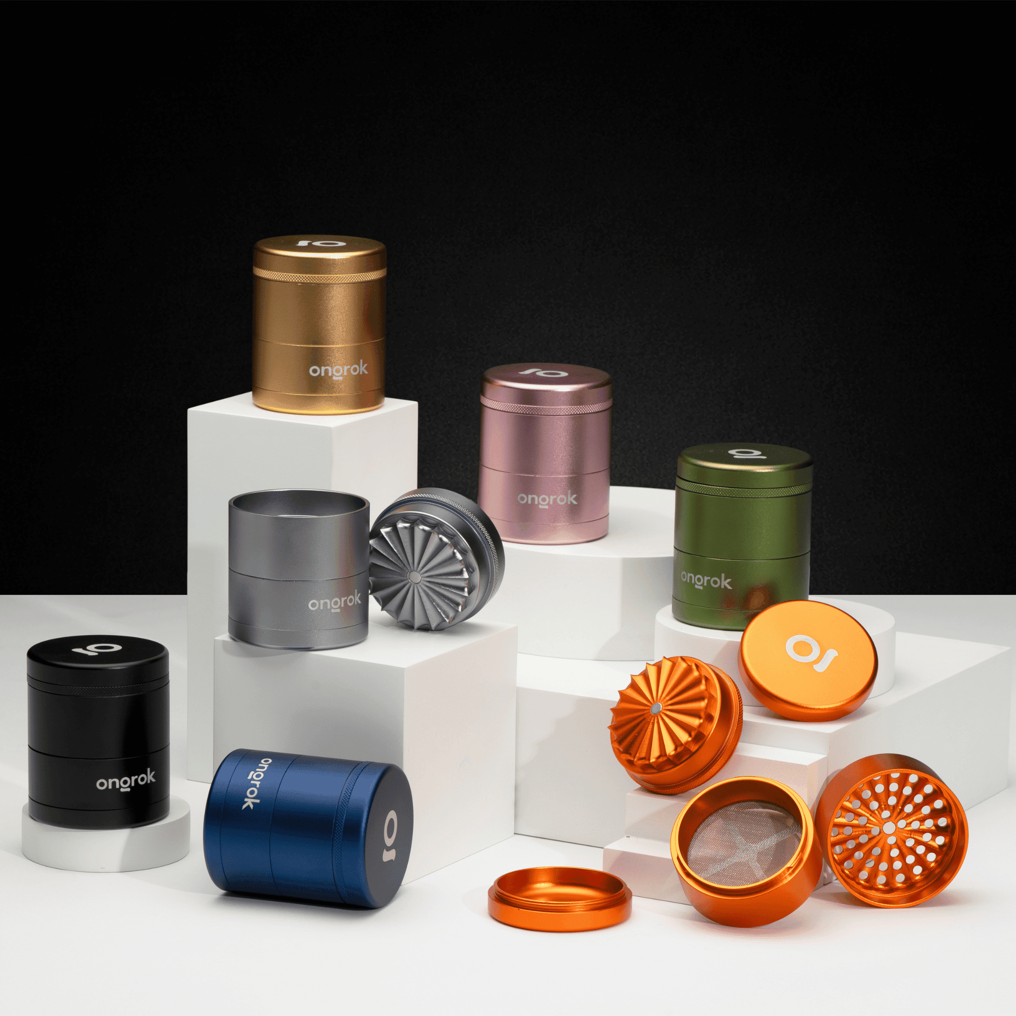 Ongrok 5-Piece Toothless Herb Grinder with Storage