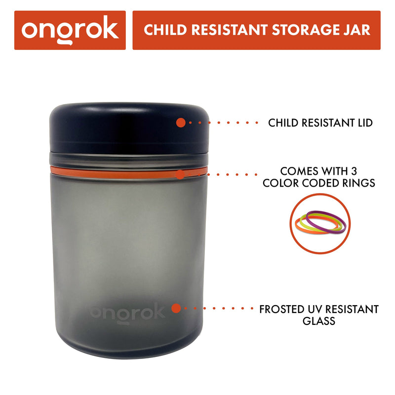 1000ml Child Resistant Storage Jar, 1 pack