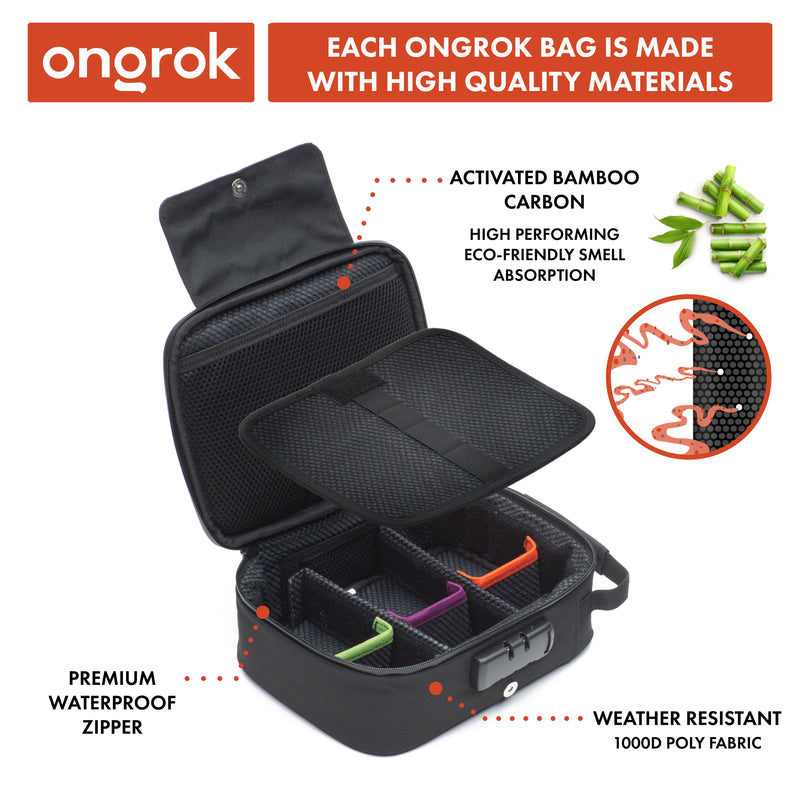 ONGROK's Activated Carbon Smell Proof Case with Combo Lock