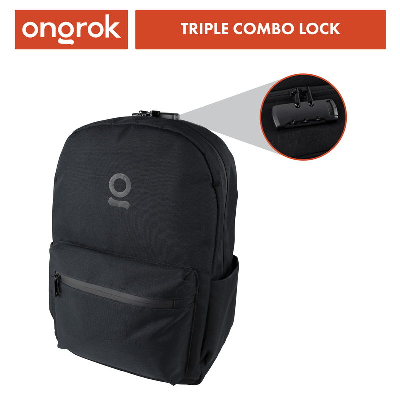 Smell Proof Backpack with Triple Combo Lock | ONGROK