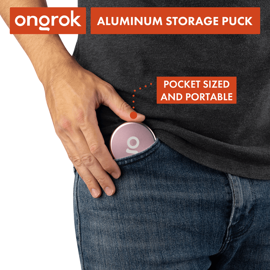 Portable Windows Puck Smell Proof Aluminum Storage Puck/Portable and Odor-Locking