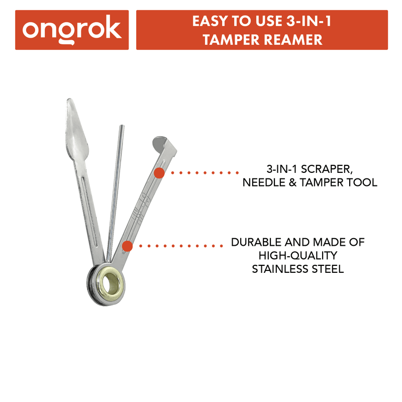 Pipe and accessory cleaner with tamper reamer toolby ONGROK