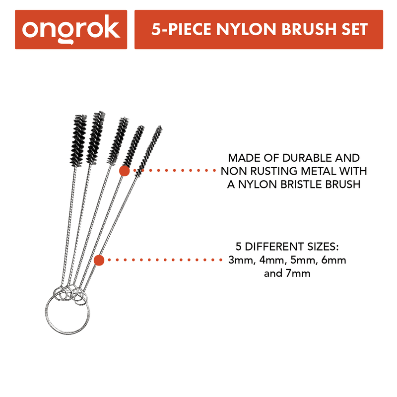 nylon brush set for pipe cleaning ONGROK