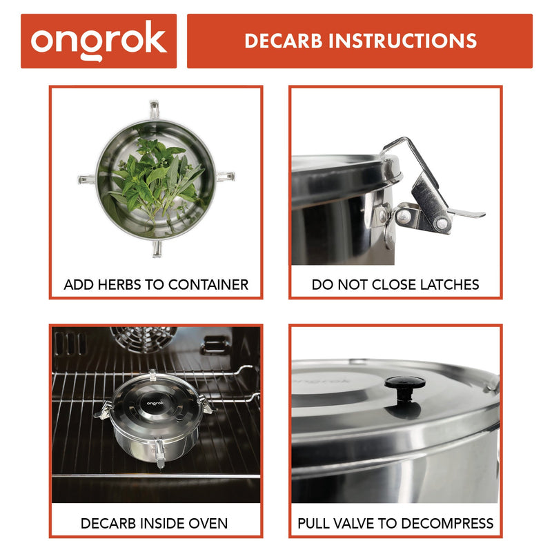 Decarboxylation and infusion Kit instructions ONGROK