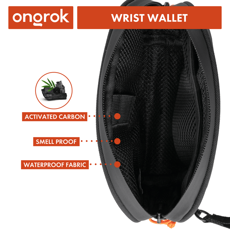 ONGROK Smell Proof Wrist Bag with Lock