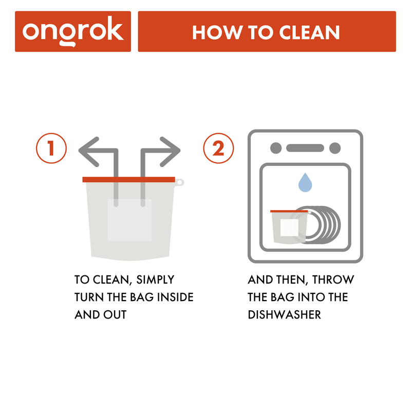 ONGROK Dishwasher Safe Silicone Storage Bags | 2 Pack