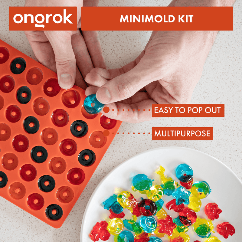 ONGROK Mini Gummy Mold Kit | 3 mini trays