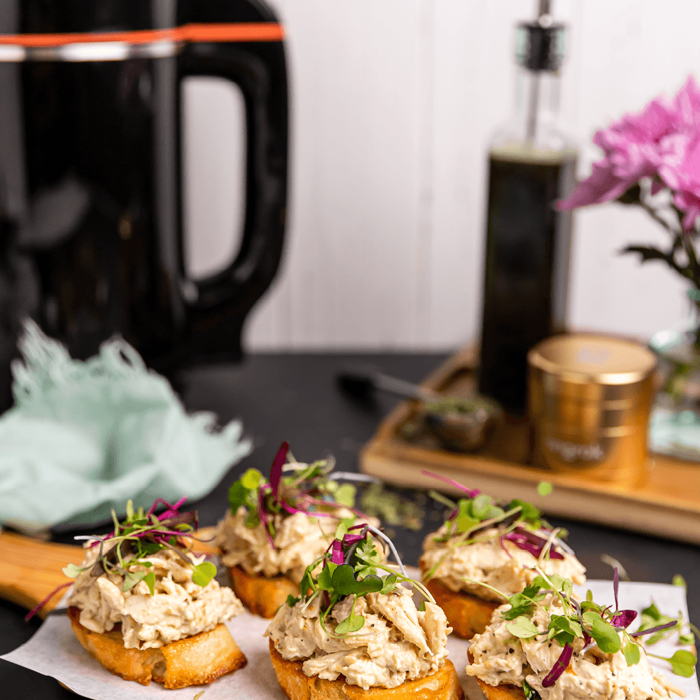 ONGROK Butter Maker and  Infused chicken crostini